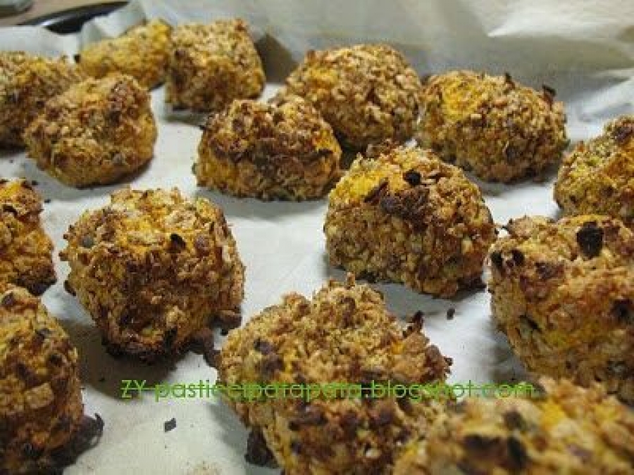 Crocchette di zucca e pistacchio Sicilia con i cornflakes